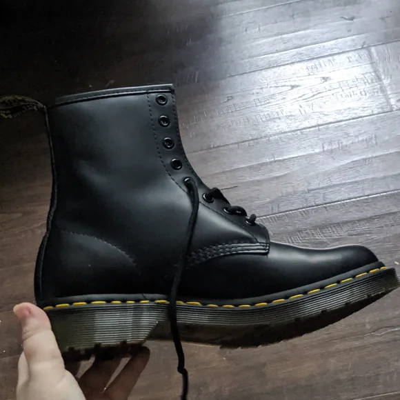 Dr. Martens 1460 Black Lace-Up Boots - worn once! Dr. Martens 1460 Vintage Made in England Lace Up Boots  main image 3